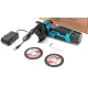 Mini polizor unghiular 20cm de 12V putere 750W cu 19500 rpm 2 Discuri 76 mm 2 Acumulatori