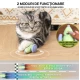 Jucarie automata soricel pentru pisici evita obstacolele miscari aleatorii Coada LED RGB