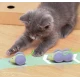 Jucarie automata soricel pentru pisici evita obstacolele miscari aleatorii Coada LED RGB