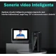 Sonerie video inteligenta bluetooth night vision infrarosu senzor IR interfon video HD 8MP comunicare bidirectional