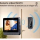 Sonerie video inteligenta bluetooth night vision infrarosu senzor IR interfon video HD 8MP comunicare bidirectional