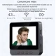 Sonerie video inteligenta bluetooth night vision infrarosu senzor IR interfon video HD 8MP comunicare bidirectional