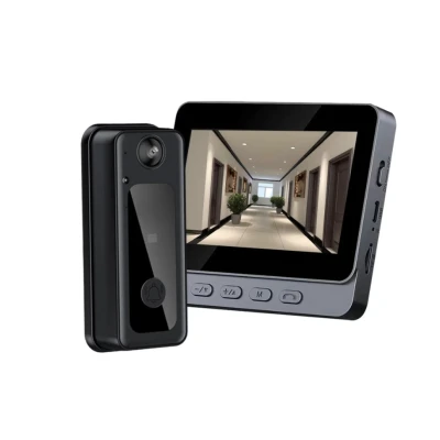 Sonerie video inteligenta bluetooth night vision infrarosu senzor IR interfon video HD 8MP comunicare bidirectional
