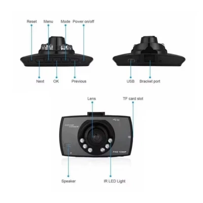 Camera Video Auto DVR Full HD 1080P Ecran LCD 2.4 inch Night Vision si G Sensor