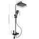 Coloana de dus panou de comanda din metal 21.5 cm iluminare LED si afisare temperatura apa