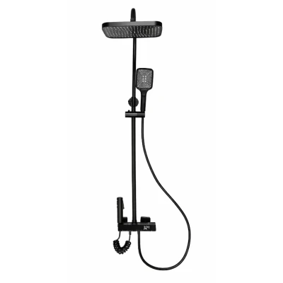 Coloana de dus panou de comanda din metal 21.5 cm iluminare LED si afisare temperatura apa