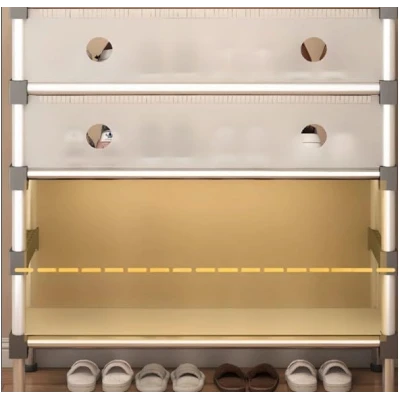 Comoda cu 4 sertare cadru metalic design modern organizator depozitare HY 7605