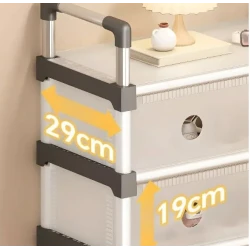 Comoda cu 3 sertare cadru metalic design modern organizator depozitare HY 7604