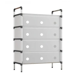 Comoda cu 4 sertare cadru metalic design modern organizator depozitare HY 7605