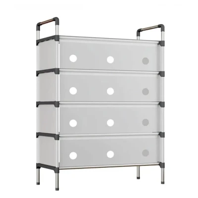 Comoda cu 4 sertare cadru metalic design modern organizator depozitare HY 7605