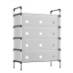 Comoda cu 4 sertare cadru metalic design modern organizator depozitare HY 7605