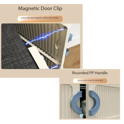 UB Dulap modular pentru pantofi cu 5 rafturi cu usi design compact plastic rezistent
