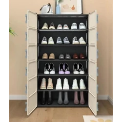 UB Dulap modular pentru pantofi cu 5 rafturi cu usi design compact plastic rezistent