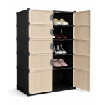 UB Dulap modular pentru pantofi cu 5 rafturi cu usi design compact plastic rezistent