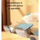 Suport de birou pentru tableta pliabil si 360 grade unghi reglabil transparent KP930 aluminiu acrilic