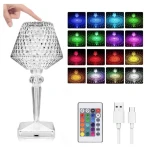 Lampa tip veioza mod tactil de schimbare a culorii control prin telecomanda 16 culori