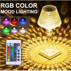 Lampa tip veioza mod tactil de schimbare a culorii control prin telecomanda 16 culori