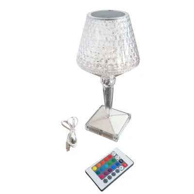 Lampa tip veioza mod tactil de schimbare a culorii control prin telecomanda 16 culori