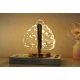 Lampa decorativa in forma de BRAD LED 3 culori Touch dimabil Reincarcabila USB Baza aurie eleganta