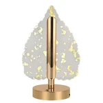 Lampa decorativa in forma de BRAD LED 3 culori Touch dimabil Reincarcabila USB Baza aurie eleganta