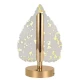 Lampa decorativa in forma de BRAD LED 3 culori Touch dimabil Reincarcabila USB Baza aurie eleganta