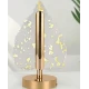 Lampa decorativa in forma de BRAD LED 3 culori Touch dimabil Reincarcabila USB Baza aurie eleganta