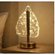 Lampa decorativa in forma de BRAD LED 3 culori Touch dimabil Reincarcabila USB Baza aurie eleganta