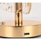 Lampa decorativa in forma de BRAD LED 3 culori Touch dimabil Reincarcabila USB Baza aurie eleganta
