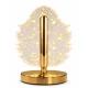 Lampa decorativa in forma de FRUNZA LED 3 culori Touch dimabil Reincarcabila USB Baza aurie eleganta