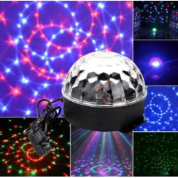 Proiector Disco Led Magic Ball Light cu telecomanda si Redare Audio MP3 AH