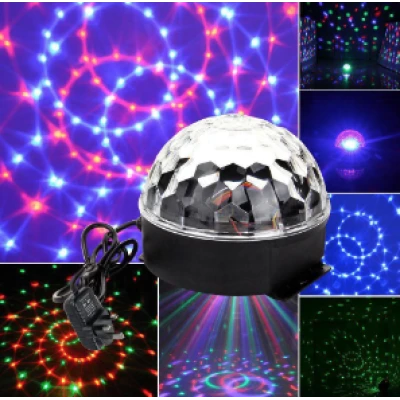 Proiector Disco Led Magic Ball Light cu telecomanda si Redare Audio MP3 AH