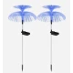 Set 2 Lampi solare MEDUZA lumina RGB rezistente IP65 fixare in sol 600mAh Multicolor