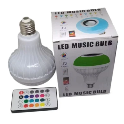 Bec Bluetooth colorat E27 cu sincronizare muzicala wireless cu control prin aplicatie