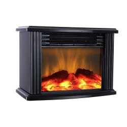 Aeroterma portabila cu efect semineu incalzire instant 1000W telecomanda inclusa