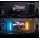 Set 2 lampi LED smart RGB cu lumina ambientala sincronizare muzicala WiFi Mutiple Moduri Aplicatie Pentru Filme Gaming Negru