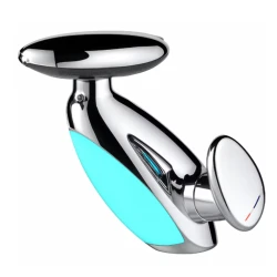 Baterie chiuveta baie premium CROM 4 tipuri de Jet cap retractabil Iluminare LED control inteligent al apei