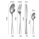 Set 24 piese tacamuri ARGINTII cu suport otel inoxidabil AH