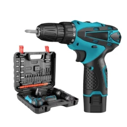 Trusa surubelnita electrica fara fir cu 2 acumulatori 12V cu 24 de accesorii incluse 2 viteze