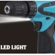 Trusa surubelnita electrica fara fir cu 2 acumulatori 12V cu 24 de accesorii incluse 2 viteze