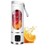 Blender portabil 450ml USB 12 lame inox 50W cu 18000 rpm afisaj LED