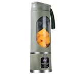 Blender portabil 450ml USB 12 lame inox 50W cu 18000 rpm afisaj LED