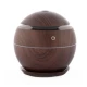 Umidificator ultrasonic si difuzor uleiuri esentiale 200 ml ROTUND Lumini LED USB Maro inchis