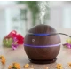 Umidificator ultrasonic si difuzor uleiuri esentiale 200 ml ROTUND Lumini LED USB Maro inchis