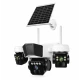 Camera de supraveghere exterior 4G tip 3 in 1 cu panou solar 3 lentile