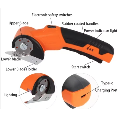 Taietor electric de carton cu blocare de siguranta