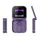 Mini telefon mobil pliabil cu clapa radio FM lista neagra vocala apelare rapida cu vibratii 2 cartele SIM ecran mic