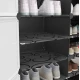 Dulap Modular pentru Pantofi cu Usi Transparente Impermeabil NEGRU
