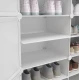 Dulap Modular pentru Pantofi cu Usi Transparente Impermeabil NEGRU