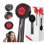 Perie pentru par cu tehnologie avansata BrushPro X6 aplicator de ser pentru scalp vibratii Infrarosu