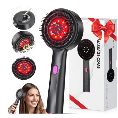Perie pentru par cu tehnologie avansata BrushPro X6 aplicator de ser pentru scalp vibratii Infrarosu